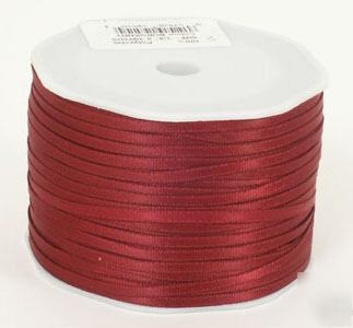 1/8 in 100 yd wine double face satin ribbon party favor