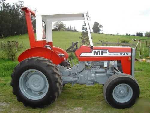 245 massey ferguson ag tractor rops ps runs great clean