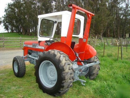 245 massey ferguson ag tractor rops ps runs great clean