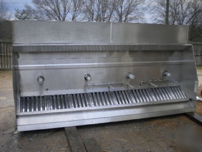 Captive-aire 3 hood 30' stainless w ansul fire & fans
