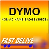 Dymo non-ad white name badges non-adhesive 250 30856