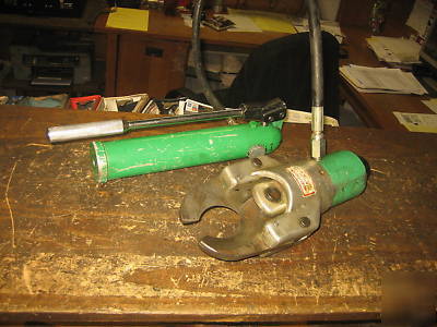 Greenlee 750 hyd cable cutter w hand pump