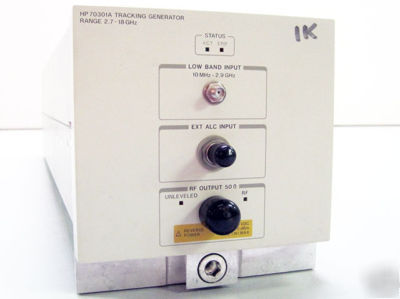 Hp agilent 70301A microwave tracking generator 18.0GHZ