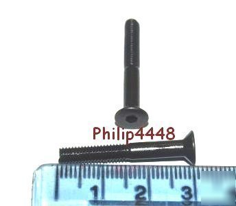 M4 x 30 black countersunk head screw allen socket X20PK