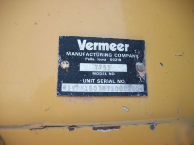 2000 vermeer trencher commander T755