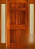 3068 six panel w/2 sl mahogany exterior wood entry ft