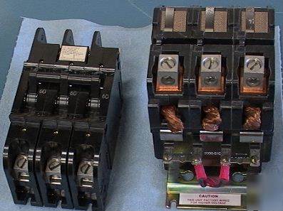 Breaker mag contactor matched pair 3-pole 60A