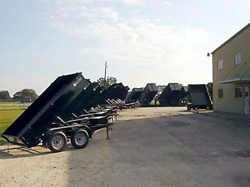 New 2010 6'X10' texas pride dump trailer 7K gvwr 