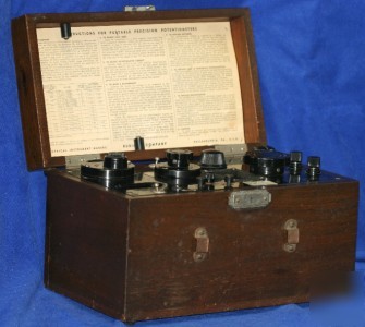 Rubicon vintage portable precision potentiometer