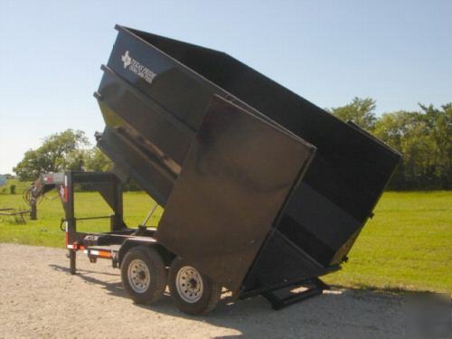 New 2010 texas pride 7X12 roll off gn dump trailer 14K