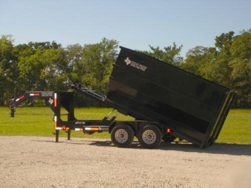 New 2010 texas pride 7X12 roll off gn dump trailer 14K