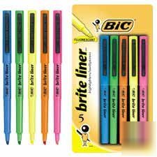 Brite liner chisel tip highlighter, fluorescent orange 