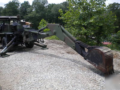 Military see tractor unimog 1987 backhoe front loader 