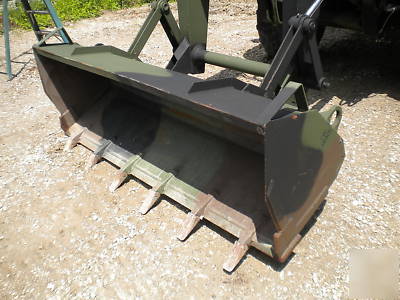 Military see tractor unimog 1987 backhoe front loader 