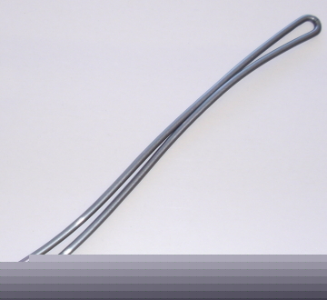 Silver luggage tag (worm) loops for laminating pouches