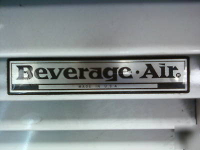 Beverage air mt-66 3 glass door refrigerator cooler euc
