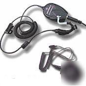 Oem motorola integrated ear mic receiver w/ body ptt