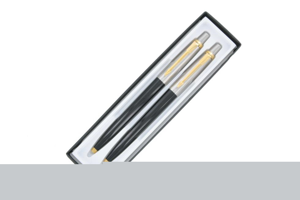 2 parker jotter stainless steel black gt ball point pen