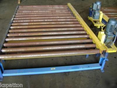 40 sections of hytrol pallet conveyor powered roller