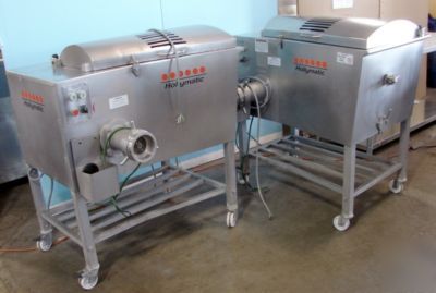 Dual hollymatic 900E meat mixer/grinder, gemini setup 