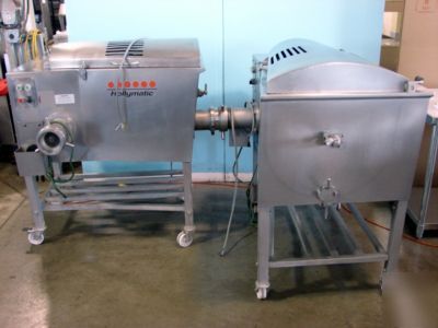 Dual hollymatic 900E meat mixer/grinder, gemini setup 