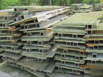 Fiberglass grating - (used) over 300 pieces - 7' x 2'