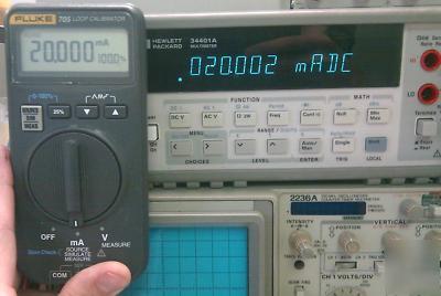 Fluke 705 loop calibrator dmm cal'd