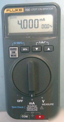 Fluke 705 loop calibrator dmm cal'd