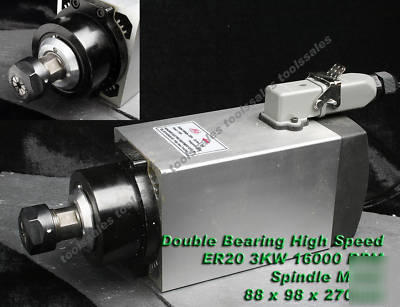 3000W ER20 spindle motor cnc milling router engraving