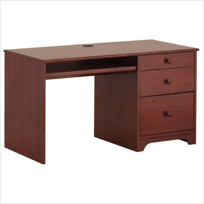 Canwood furniture single pedestal desk in cherry