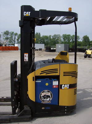 Cat forklift #3182 rider reach electric, 4000 lb cap