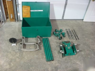 Greenlee 884 hydraulic bender and 1802 bending table