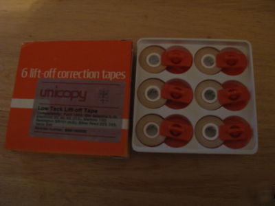 Low tack lift-off tape for typewriters unicopy compatib