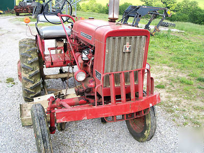 1974 farmall 140 tractor w/ woods L59 belly mower