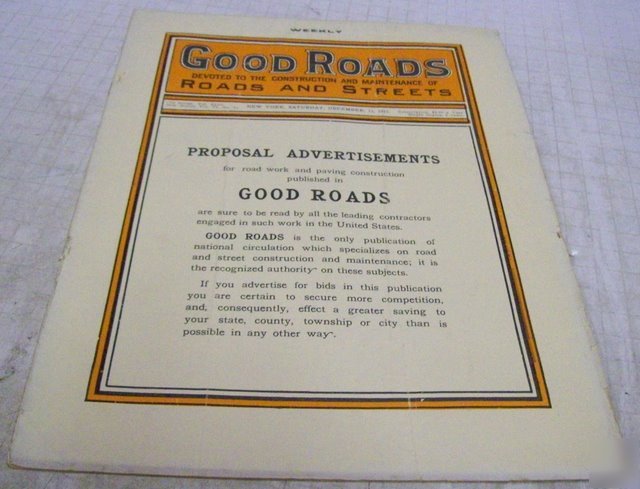 Good roads 1913 construction magazine vol.44, no.21