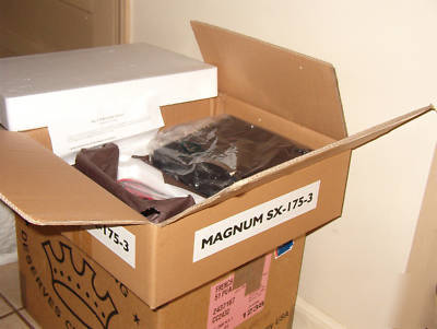 New sx-175 black magnum power cabinet next to 