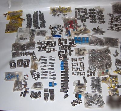 Qty 3000+ fittings,valves & others ..valco,parker,ssp +