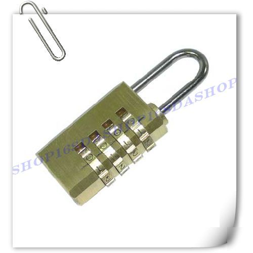 4 digit metal lock password plus combo lock 22-066