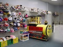 Teddy bear-animal skin stuffing machine - train