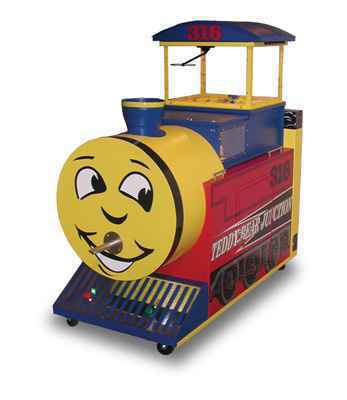 Teddy bear-animal skin stuffing machine - train