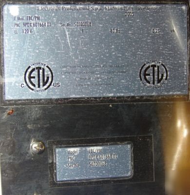 Electrolux ebc/pm six compartment bottle/wine cooler