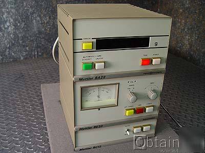 Mettler BA28 digital balance dispaly w/ BE20 and BC12