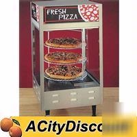 Nemco rotating pizza merchandiser w/ three 12IN racks