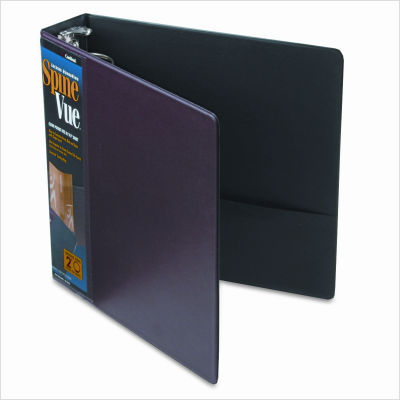 Spinevue round ring view binder, 2IN capacity, maroon