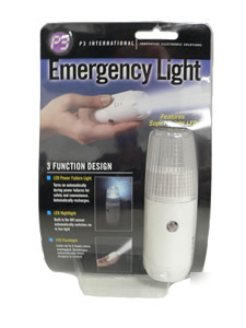 New P3 emergency rechargable led 3-functon light P4860 
