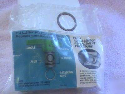 Nupro plug ball valve rplmt subassy 316SS (12 pc lot)