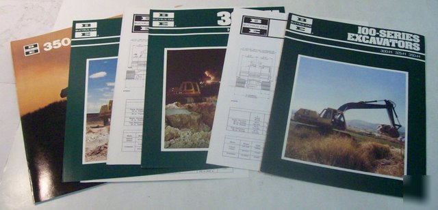 Bucyrus erie 1979-1980 hydraulic excavator brochure lot
