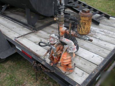 Sealcoating tank 550 gallon with 16 foot equip trailer