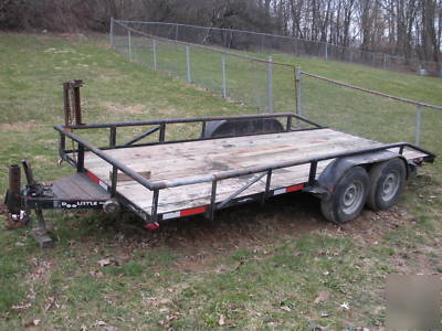 Sealcoating tank 550 gallon with 16 foot equip trailer