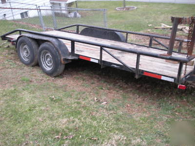 Sealcoating tank 550 gallon with 16 foot equip trailer